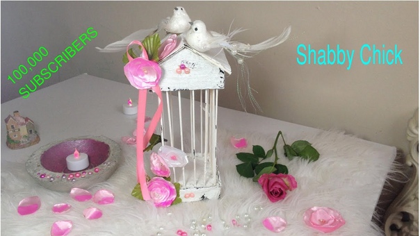 Shabby chick birds fun and cute craft