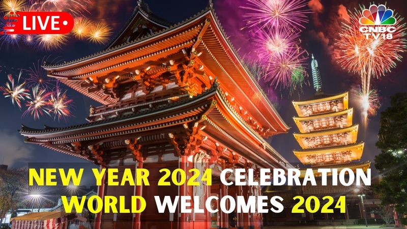 LIVE: New Year 2024 Celebrations, Dubai, Bangkok, Hong Kong Fireworks, World Welcomes 2024, IN18
