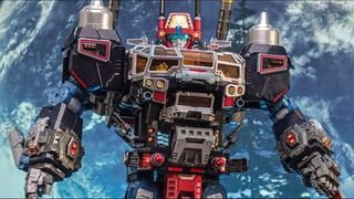 King of TitanTakara Tomy DA100 Diaclone Sky Fortress Robot Base GX stop motion.
