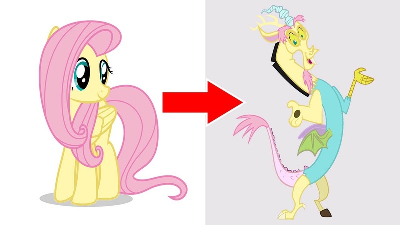 MLP Fluttershy as Discord My Little
