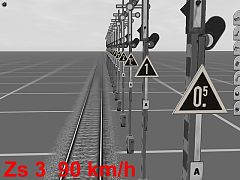 Zs 3 90 km/h Semaphore