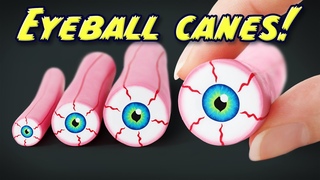 DIY Polymer clay Halloween Eyeball Canes Tutorial