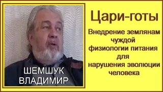 Цари-готы. Внедрение землянам чуждой физиологии питания  для нарушения эволюции. Шемшук  Владимир