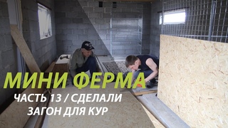 Мини ферма часть 13/ Сделали загон для кур, насест и гнезда.