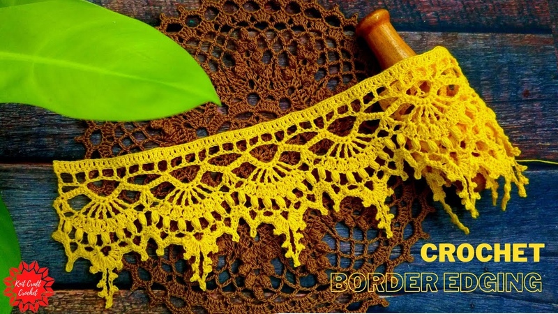 Very Easy Crochet Border, Crochet Border For Baby Blanket, Crochet Lace Border Edging, ক শ ক ট র