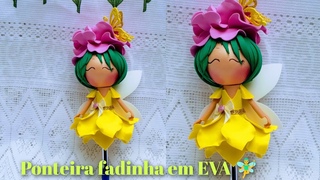 #diy Ponteira Fadinha em EVA