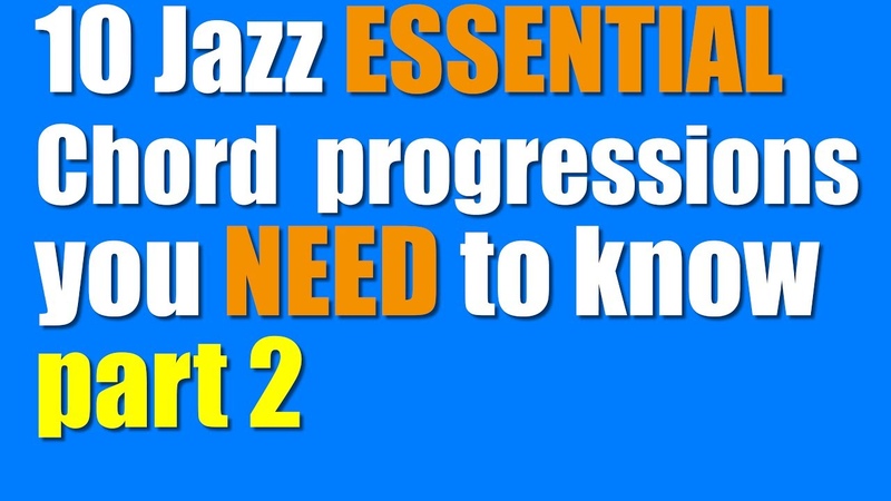10 Essential common Jazz chord progressions you Need to know PART