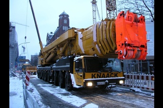 Mobilkran Liebherr LTM 1500 Knaack Turmdrehkran Montage mobile crane gru