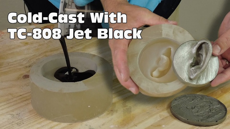Cold Casting Using TC 808 Jet Black Resin Using Dusting
