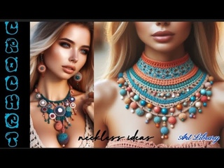 crochet beautiful Necklace ideas(share ideas)stylish and creative