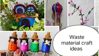 Waste material Craft Ideas/ Waste Material Garden Decor/ #wastematerialcraft #diy #cute