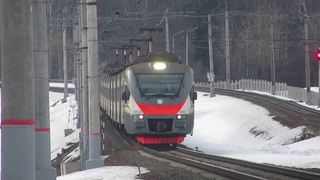 Электропоезда ЭД4М-0490, ЭП2Д-0012 ЦППК перегон Солнечная-Внуково