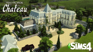 FRENCH PROVINCIAL CHATEAU | The Sims 4 | Speed build | CC list