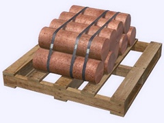 Copper billet pile 02p