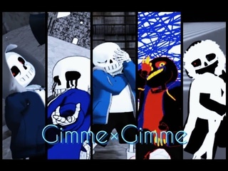 Undertale AU GimmeGimme MMD