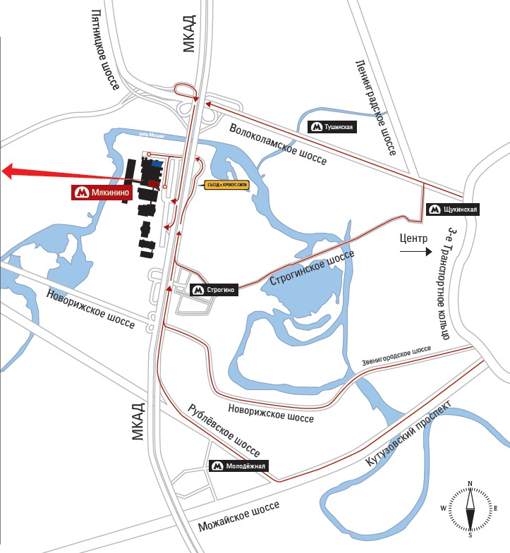 Крокус схема проезда