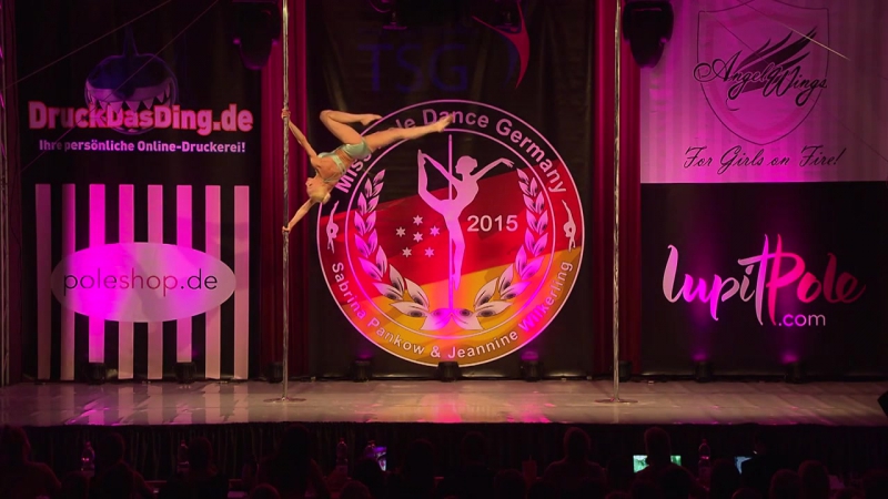 Miss Mister Pole Dance Germany 2015 Larysa Oliynyk Finalist Professional
