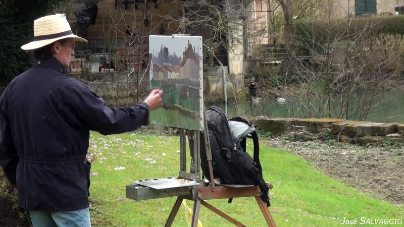 José SALVAGGIO plein air painting 12 Lisle en