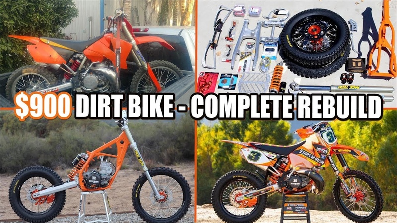 900 dirt bike KTM 250 SX complete rebuild time