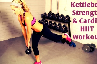 25 Minute Kettlebell Strength and Cardio HIIT Workout