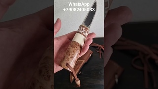 “Бөрө“ он же - “Волк премиум“ якутский нож Выполнен из Порошковой стали S390 от Böhler-Uddeholm.