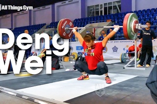 Deng Wei Training Hall 2014 World Weightlifting Championships 07 11 2014