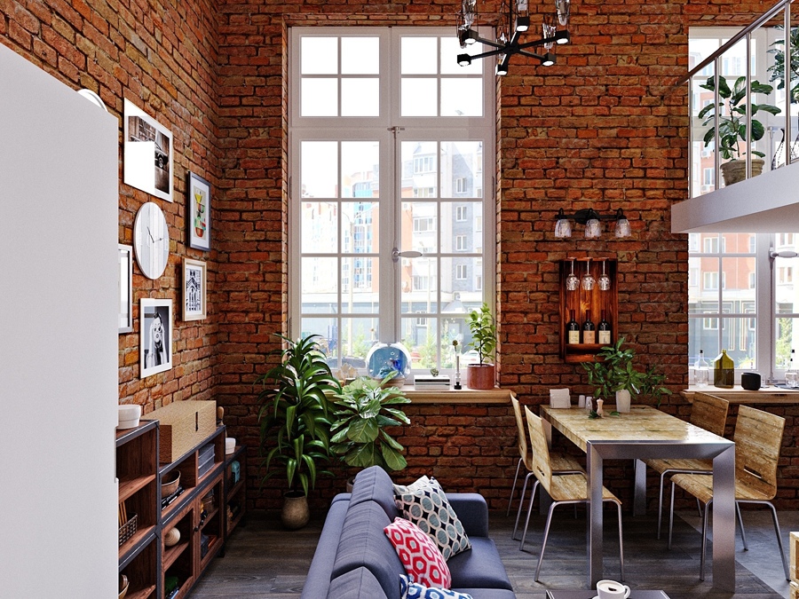 Дизайн-проект двухуровневой квартиры 25 кв.