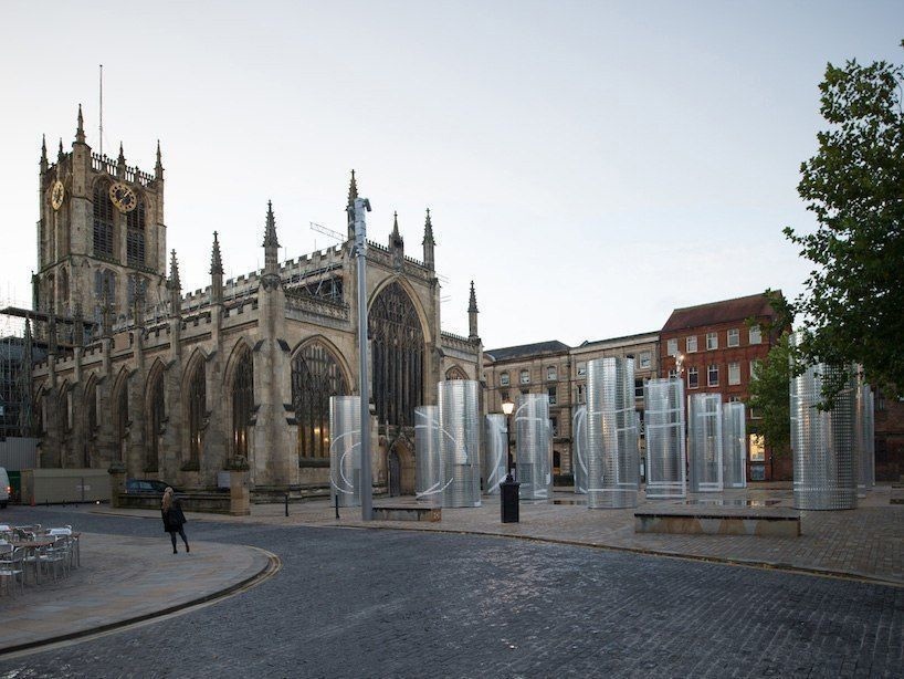 pezo von ellrichshausen   felice varini transform trinity square into an optical illusion