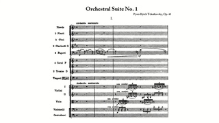 Tchaikovsky: Suite No. 1, Op. 43 (with Score)