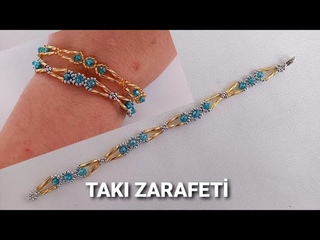 YEN BALAYANLAR N ZARF BLEKLK YAPILII/MAKING ELEGANT BRACELET FOR BEGINNERS/ #diy