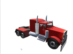 Peterbilt Red Flaming Static