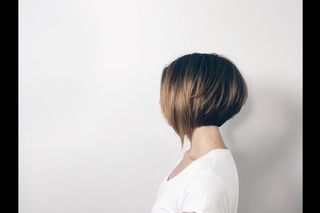 how to cut classic bob with long asymmetrical fringe