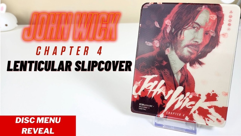 John Wick Chapter 4 Amazon Exclusive 4 K Ultra HD Unboxing, Lenticular Slipcover, Disc