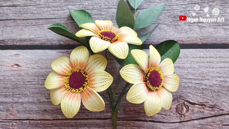 Quilling Single Dahlias,