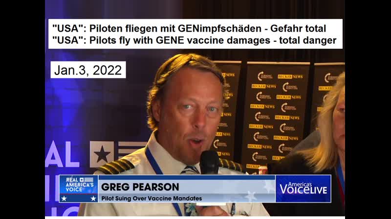 2022 USA: GENE vaxxed pilots fly with damages+danger Piloten fliegen trotz